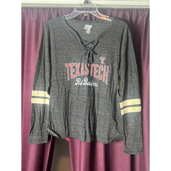 Blue 84 Texas Tech "Lydia" lace up crew/Medium/Black - Picture 2 of 5